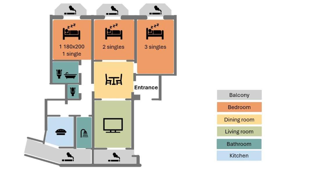 Spacious 3Br, 2Bt With 5 Balconies 부쿠레슈티 외부 사진